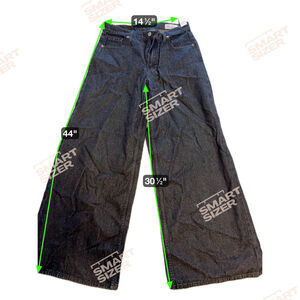 Women's GAP Dark Wash Baggy Mid Rise Flare Jeans Size 29